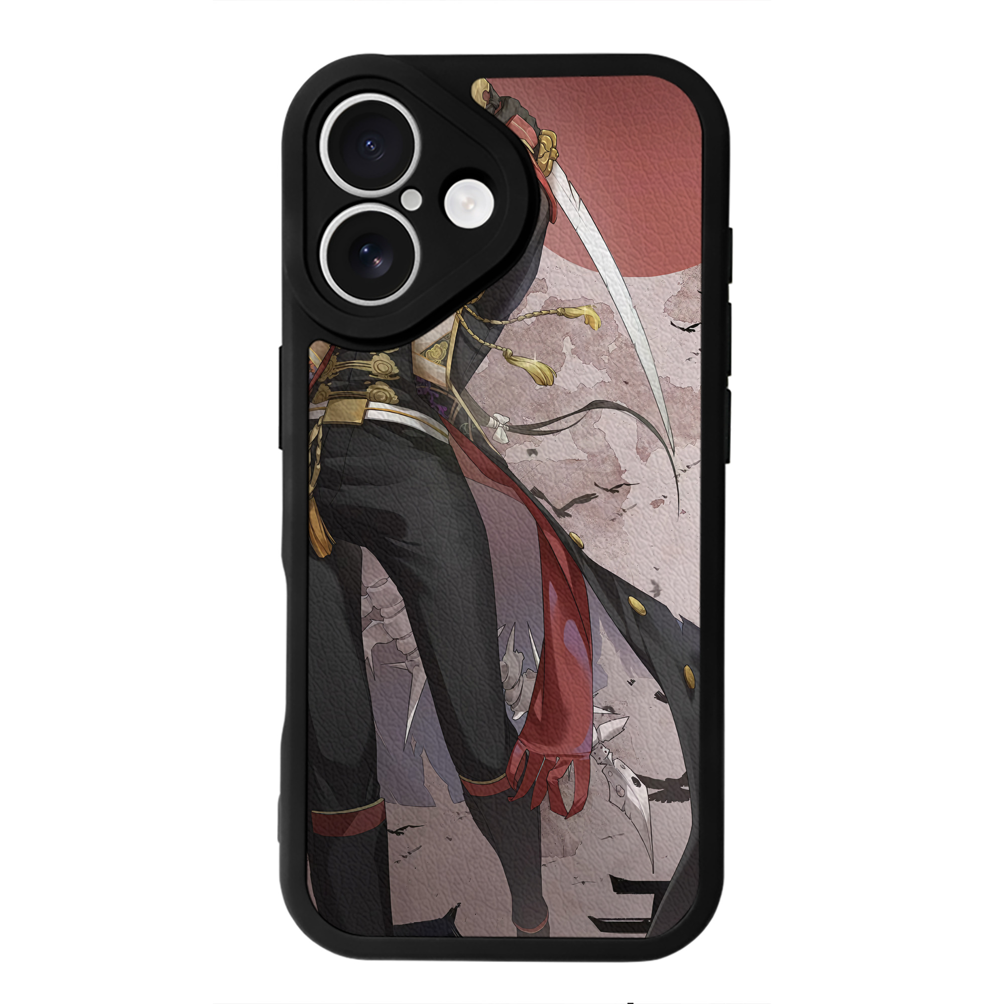 （画像用） 刀剣乱舞 Touken Ranbu 【iPhone 16シリーズ対応】シリコンスマホケース（レザー調） 材質：シリコン